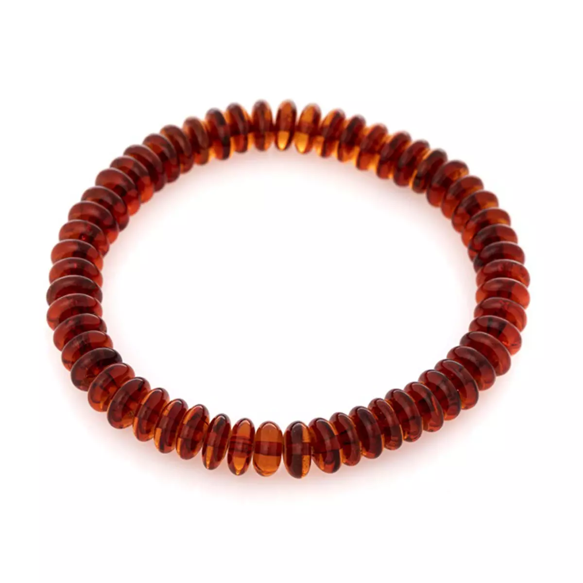 les trésors de lily Bracelet 'Inspiration' ambre cognac 8 mm [R3693]