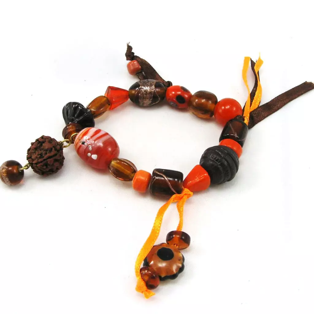 les trésors de lily Bracelet 'Kilimanjaro' Orange Marrob [F2665]