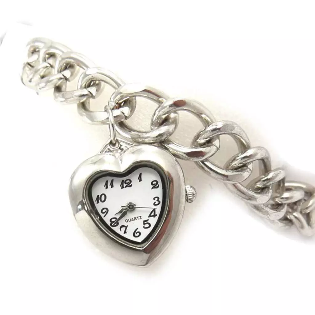 les trésors de lily Bracelet 'Love' blanc argenté (montre) [J8064]