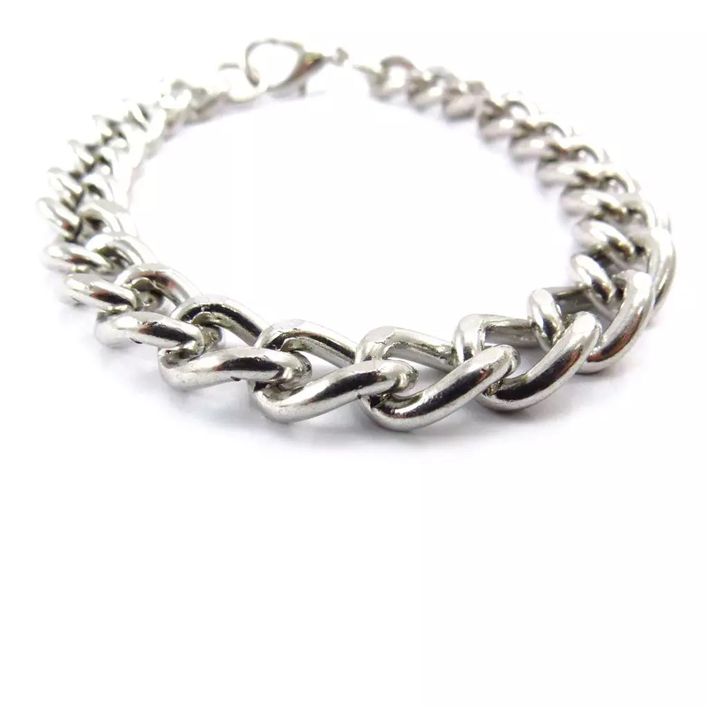 Les Trésors De Lily Bracelet 'Maille Gourmette' Argenté [J6326]