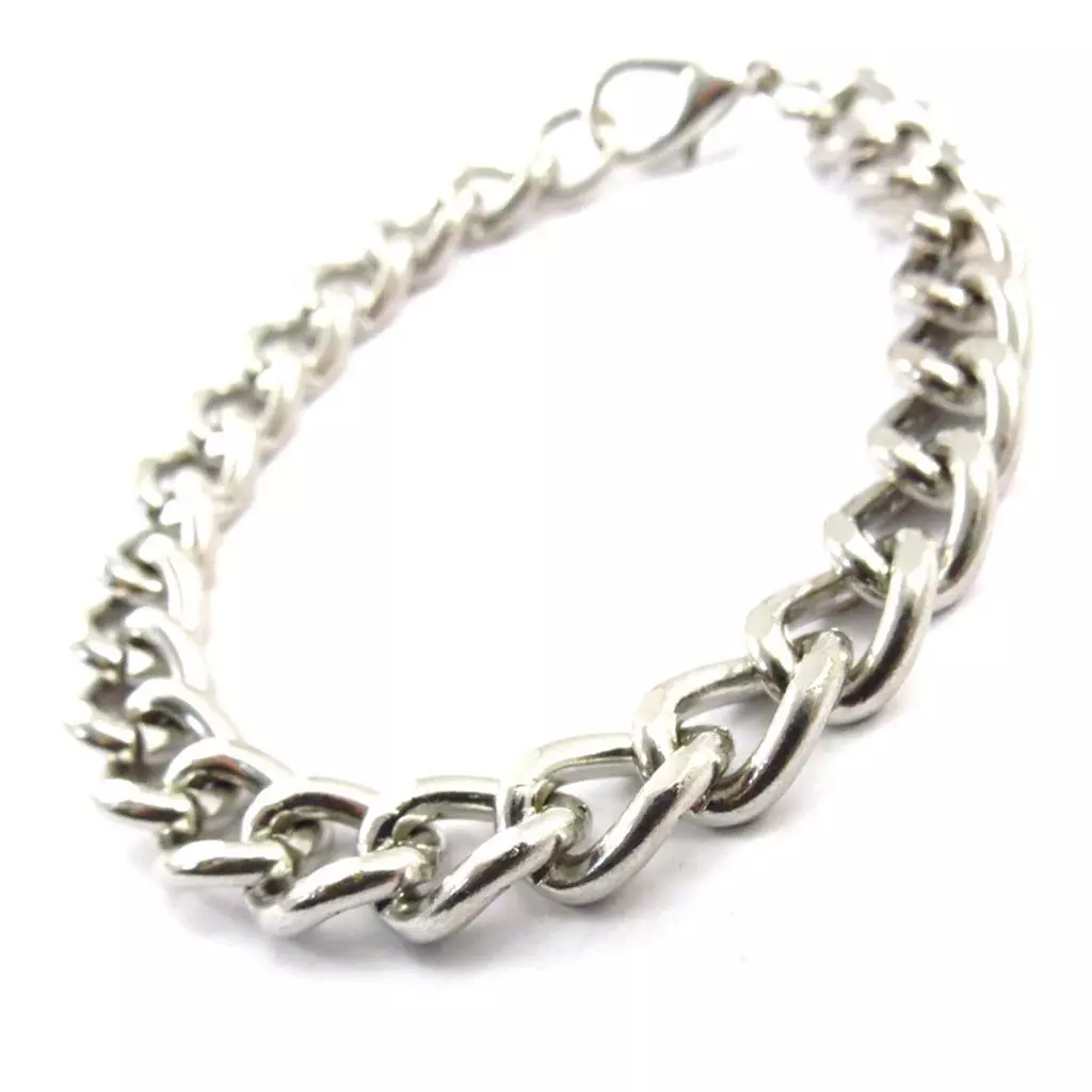 les trésors de lily Bracelet 'Maille Gourmette' Argenté [J6326]