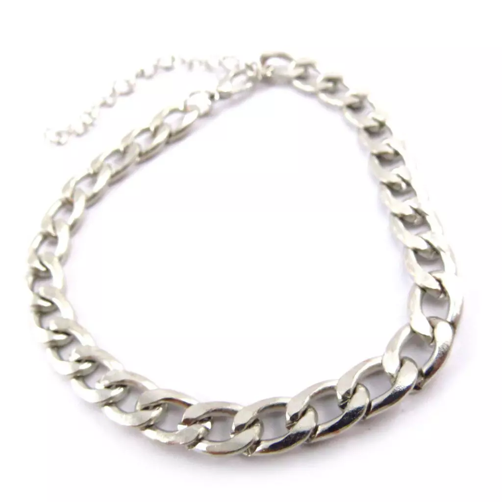 les trésors de lily Bracelet 'Maille Gourmette' Argenté [J6868]