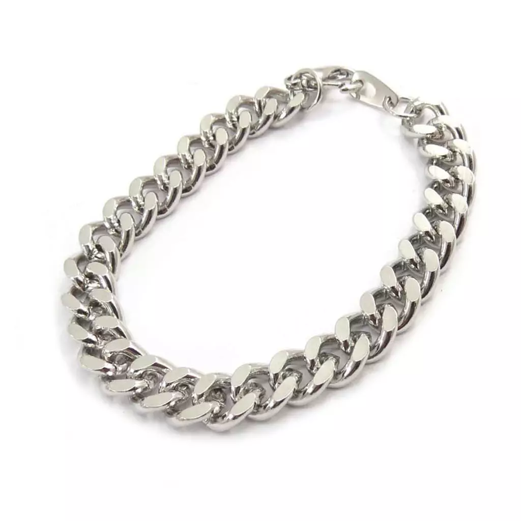 Les Trésors De Lily Bracelet 'Maille Gourmette' Argenté [J7052]
