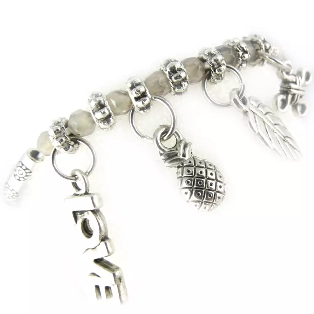 Les Trésors De Lily Bracelet 'Minéralia' Agate Champagne [K7285]
