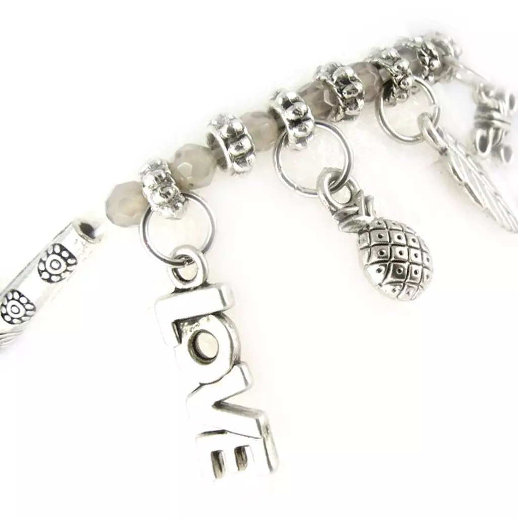 Les Trésors De Lily Bracelet 'Minéralia' Agate Champagne [K7285]
