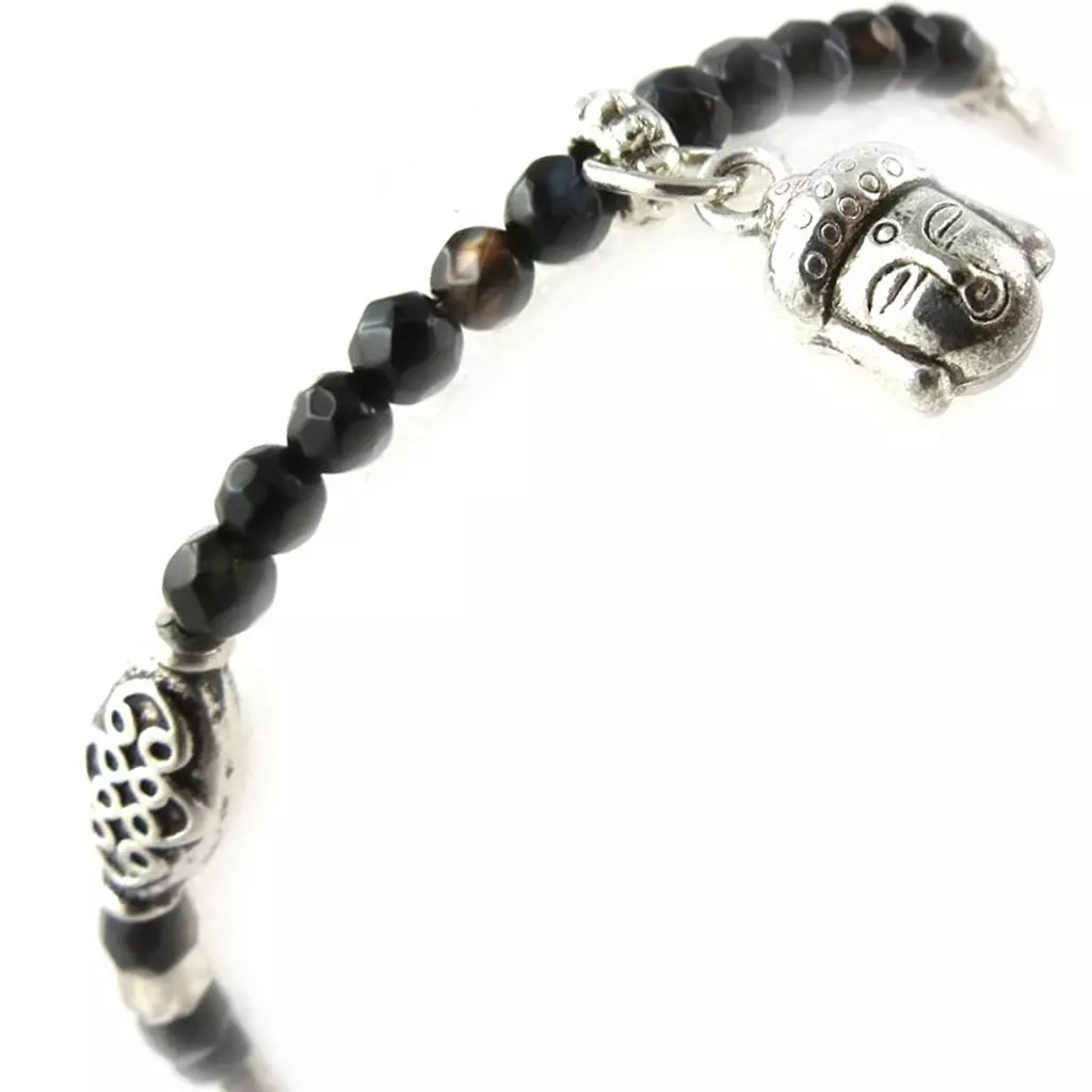 Les Trésors De Lily Bracelet 'Minéralia' Agate Marron [K7287]