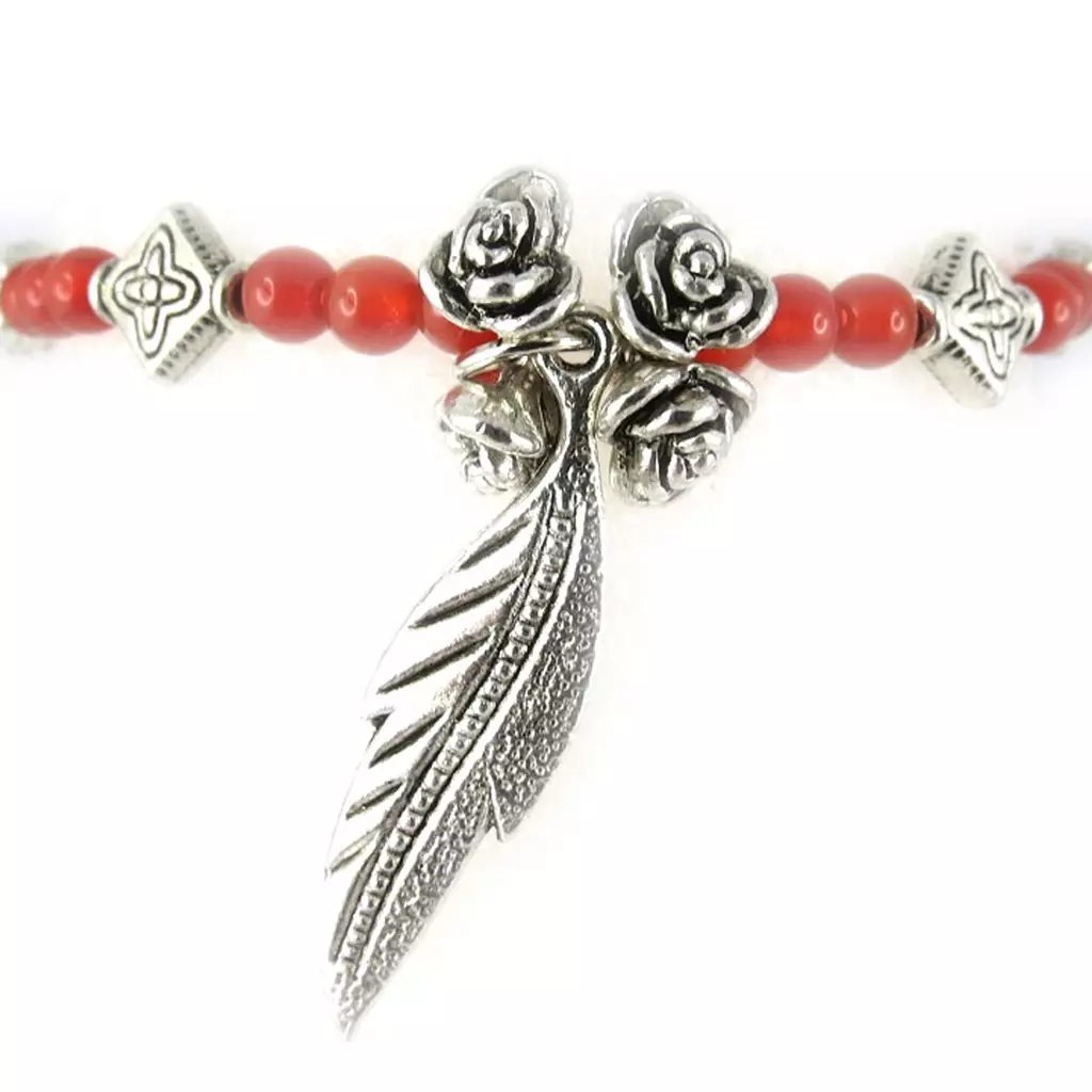 Les Trésors De Lily Bracelet 'Minéralia' Agate Rouge [K7293]