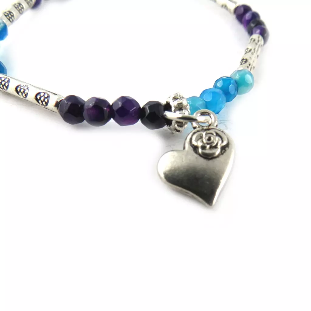 Les Trésors De Lily Bracelet 'Minéralia' Bleu Violet [K7635]