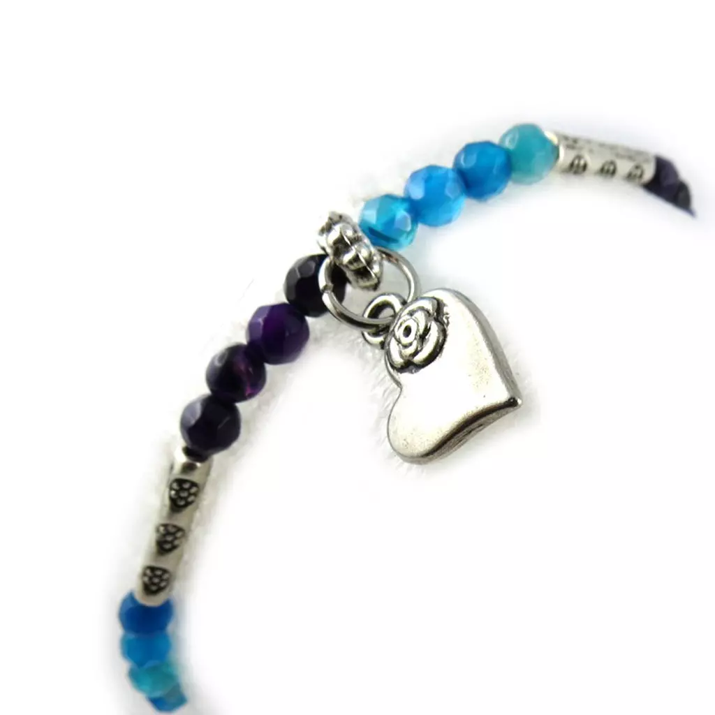 Les Trésors De Lily Bracelet 'Minéralia' Bleu Violet [K7635]
