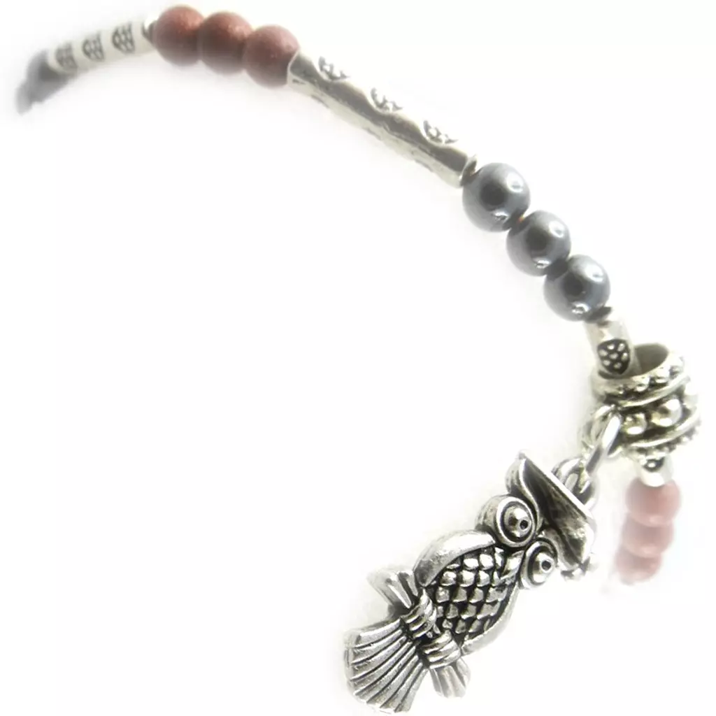 Les Trésors De Lily Bracelet 'Minéralia' Marron Gris [K7288]