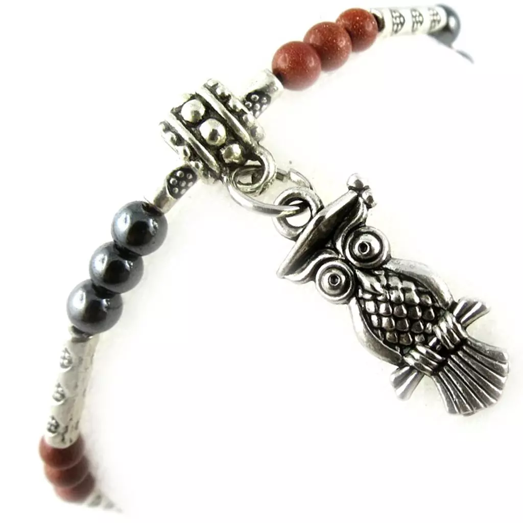 les trésors de lily Bracelet 'Minéralia' marron gris [K7288]