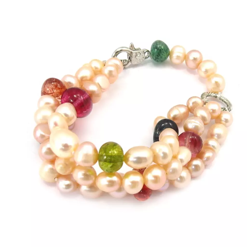 Les Trésors De Lily Bracelet 'Minéralia' Tutti Frutti [K3248]
