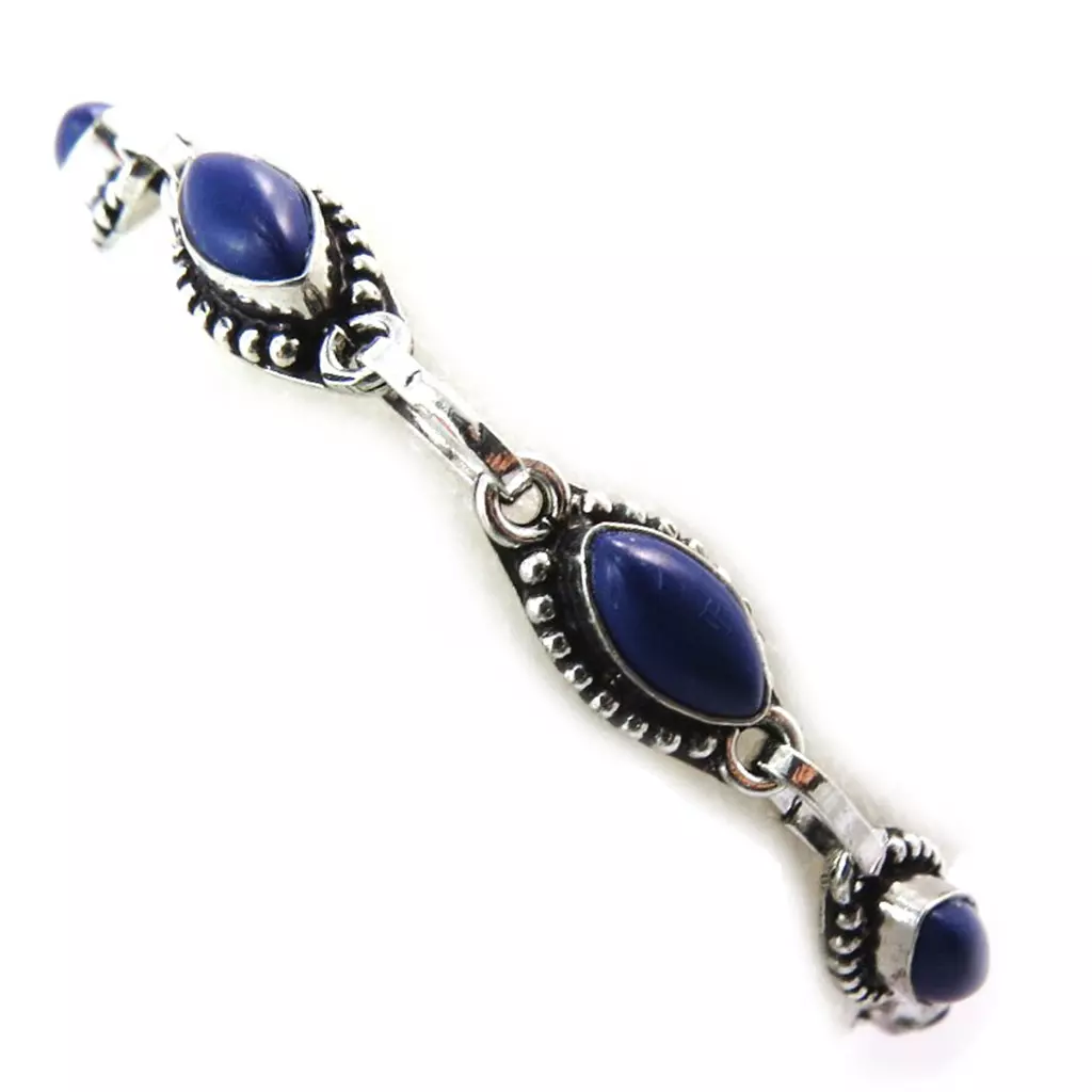 Les Trésors De Lily Bracelet 'Navajos' Bleu Argenté [N3485]