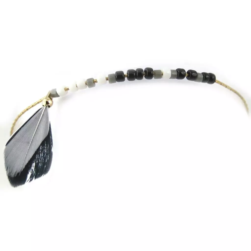 Les Trésors De Lily Bracelet 'Navajos' Gris Doré [N0743]