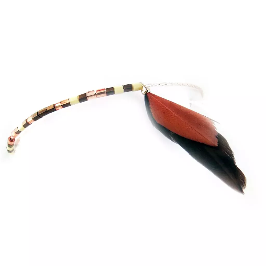 Les Trésors De Lily Bracelet 'Navajos' Marron Doré [N0742]