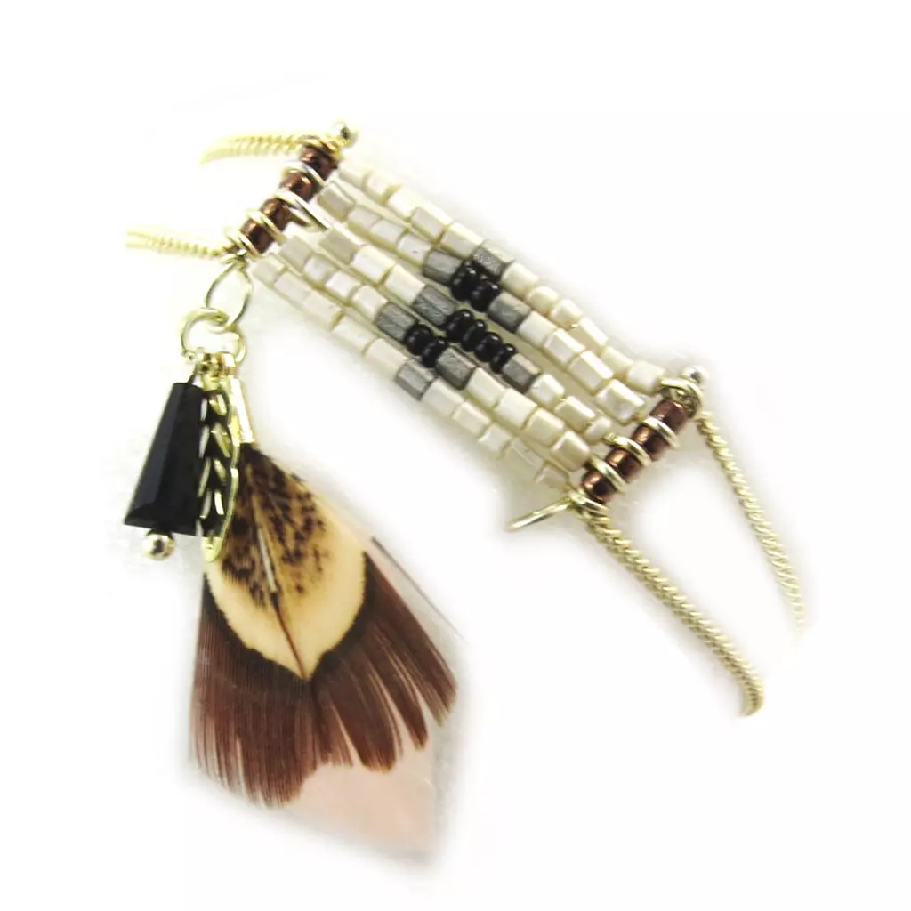 les trésors de lily Bracelet 'Navajos' marron doré [N5015]