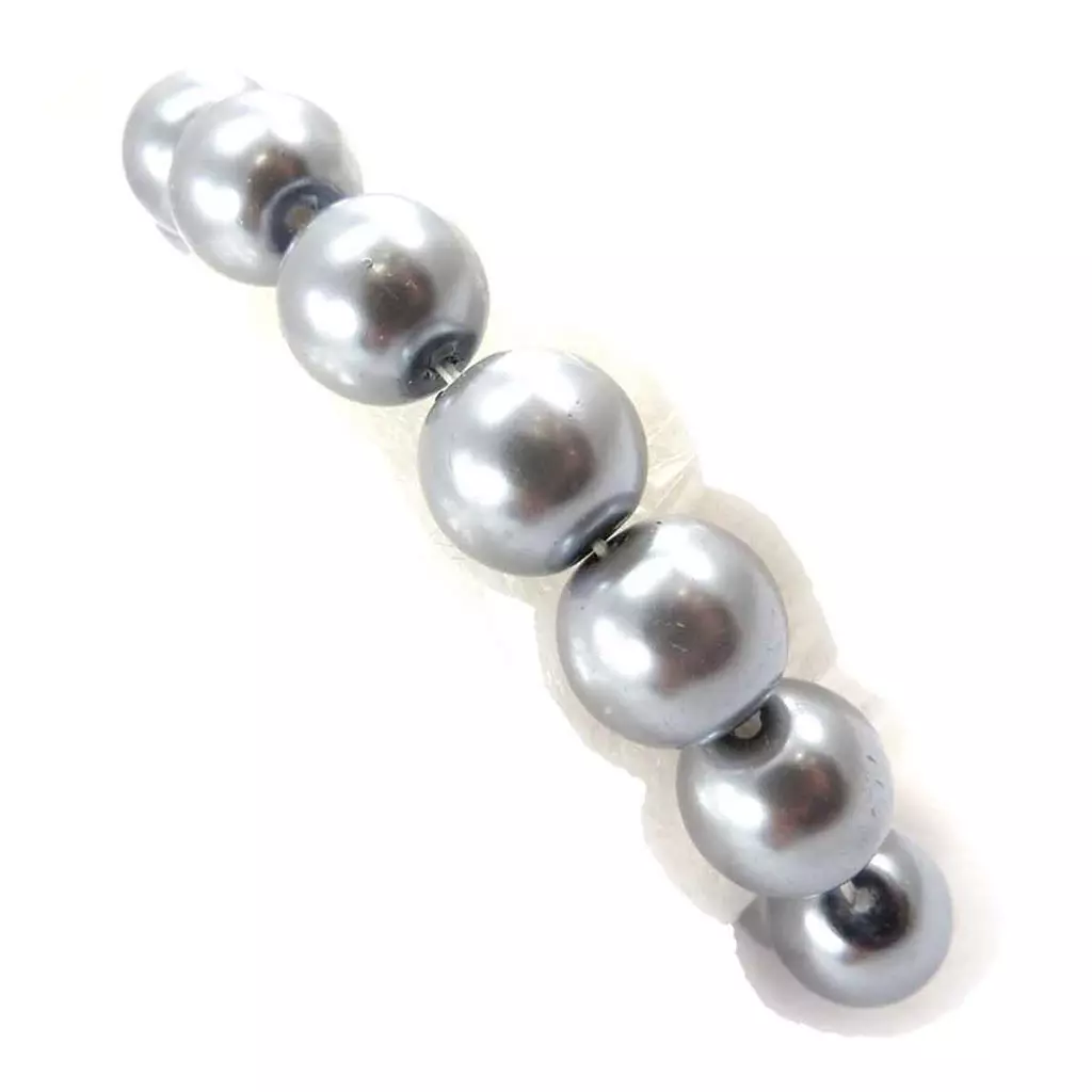 Les Trésors De Lily Bracelet 'Perla' Gris 12 Mm [J7048]