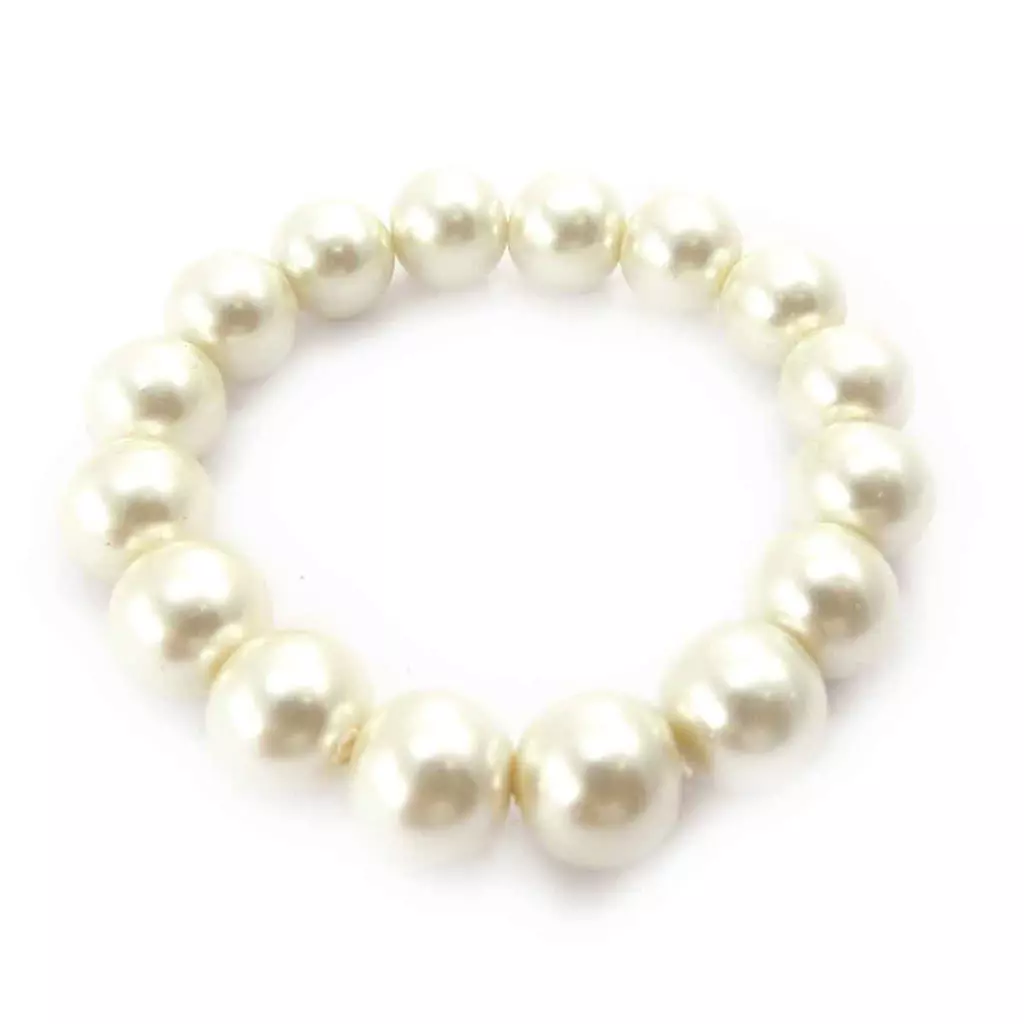 Les Trésors De Lily Bracelet 'Perla' Ivoire 12 Mm [J8717]