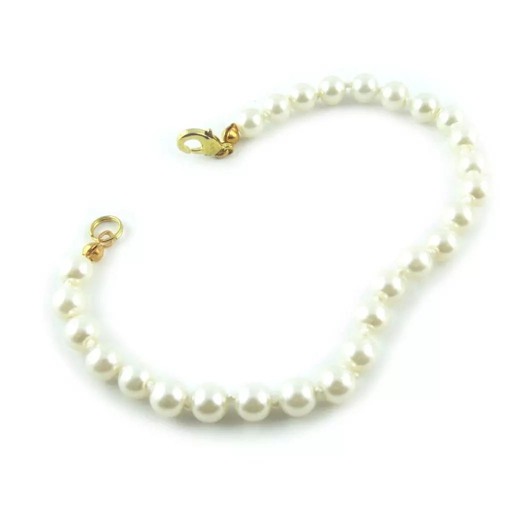 les trésors de lily Bracelet 'Perla' ivoire 6 mm [L1334]