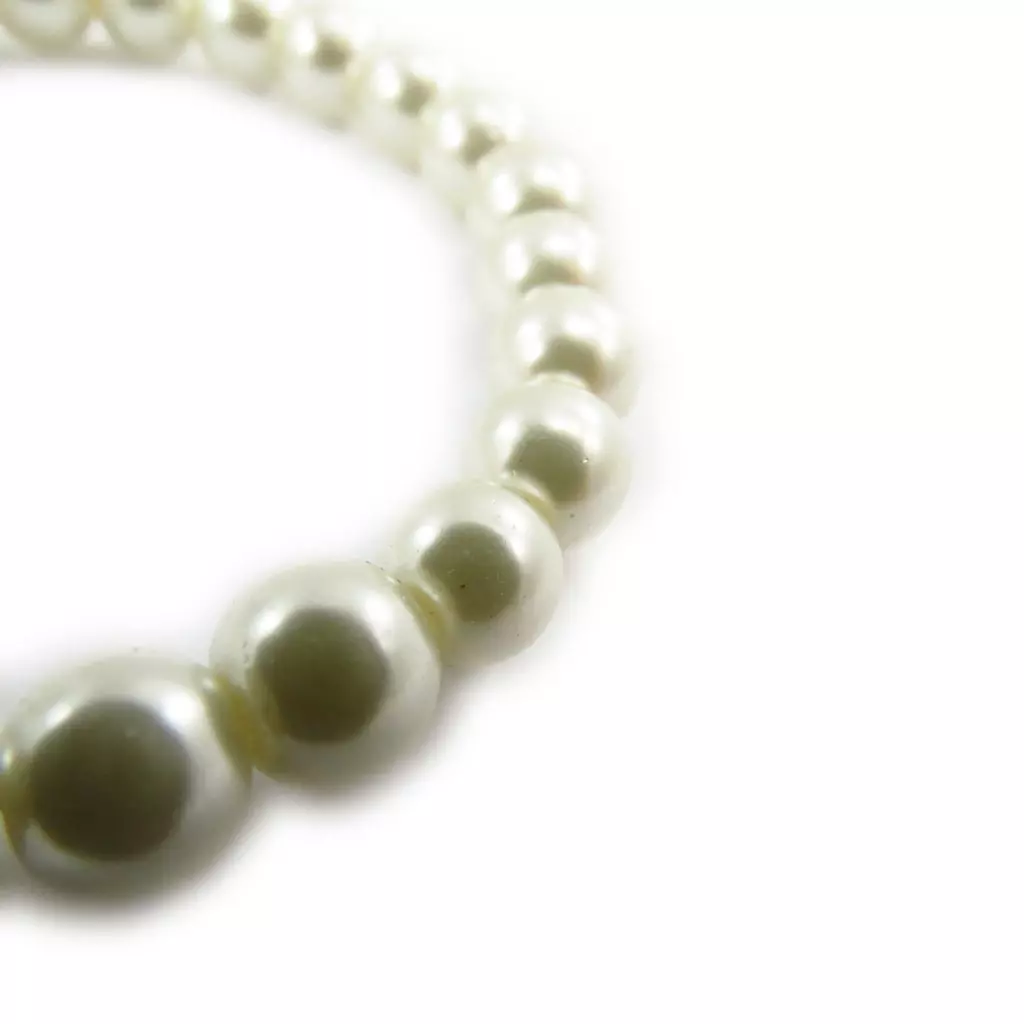 les trésors de lily Bracelet 'Perla' ivoire 8 mm [J6887]