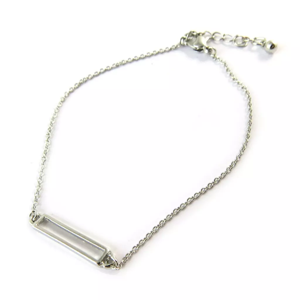 Les Trésors De Lily Bracelet 'Rectangle' Argenté [N8131]