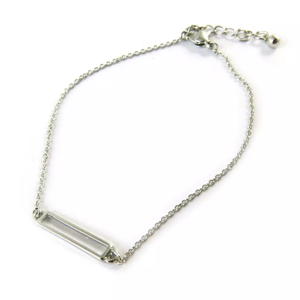 Les Trésors De Lily Bracelet 'Rectangle' Argenté [N8131]