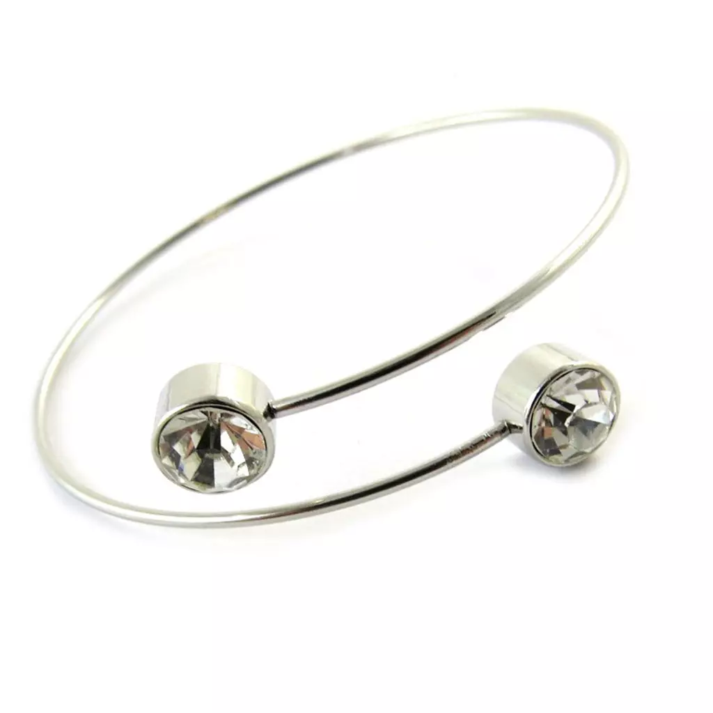 Les Trésors De Lily Bracelet 'Sissi' Blanc Argenté [N7030]