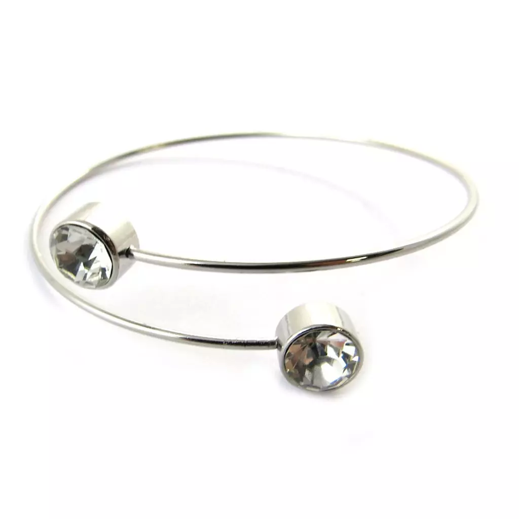 Les Trésors De Lily Bracelet 'Sissi' Blanc Argenté [N7030]
