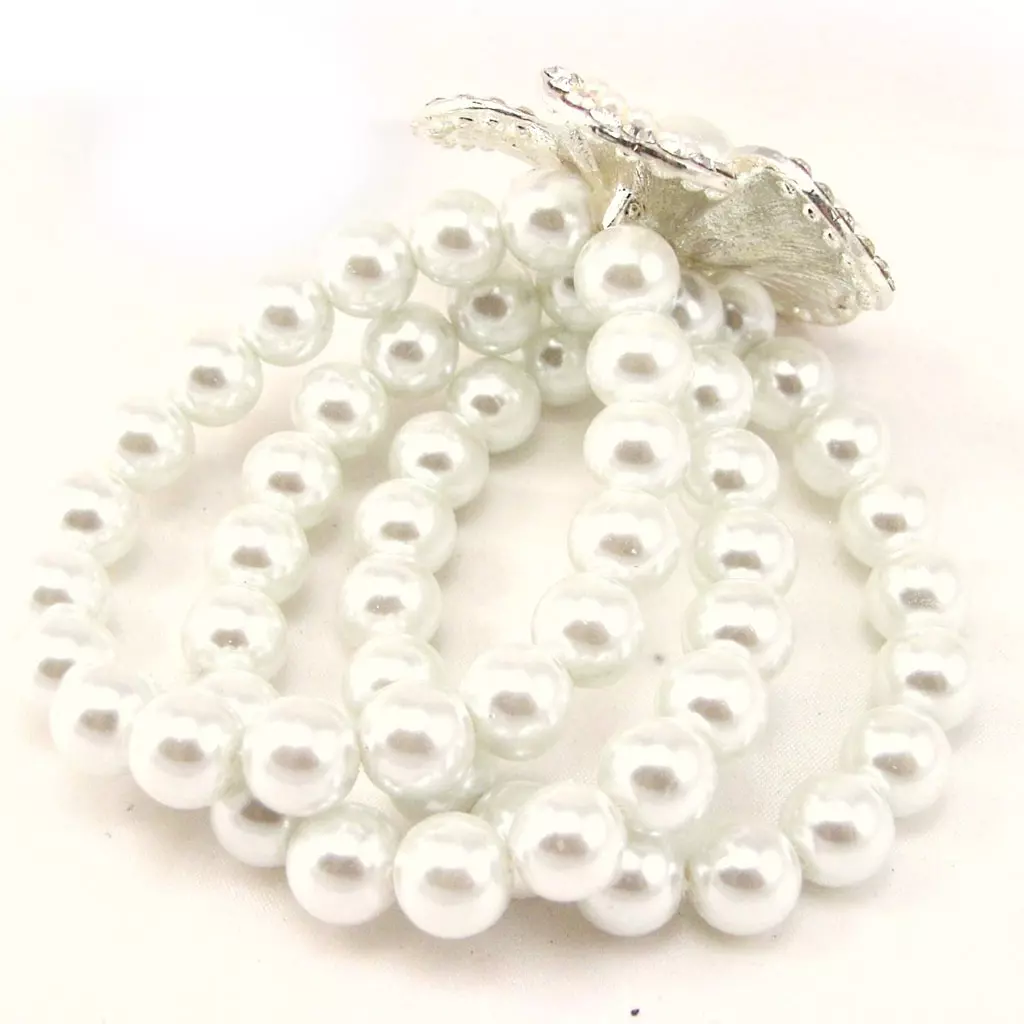 Les Trésors De Lily Bracelet 'Sissi' Blanc Ivoire [F5108]