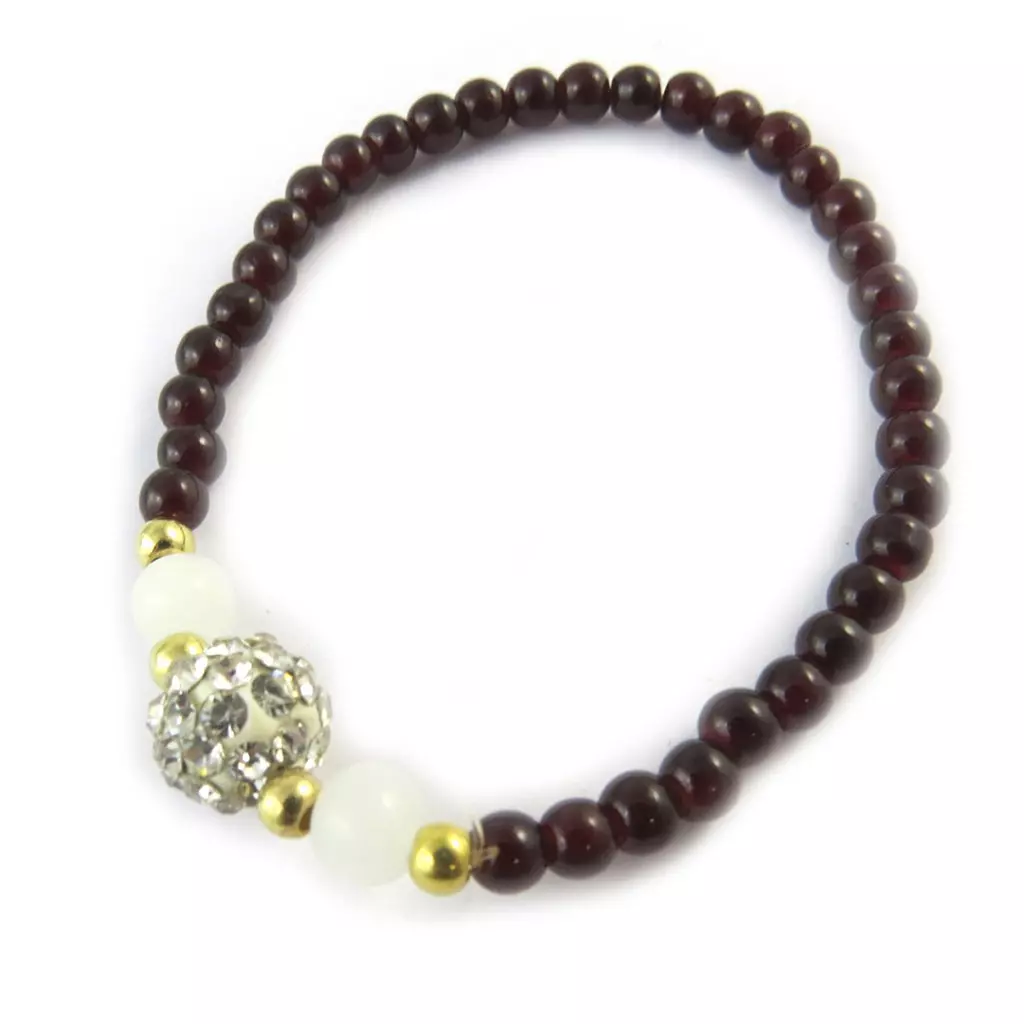 Les Trésors De Lily Bracelet 'Sissi' Ivoire Marron [N9219]