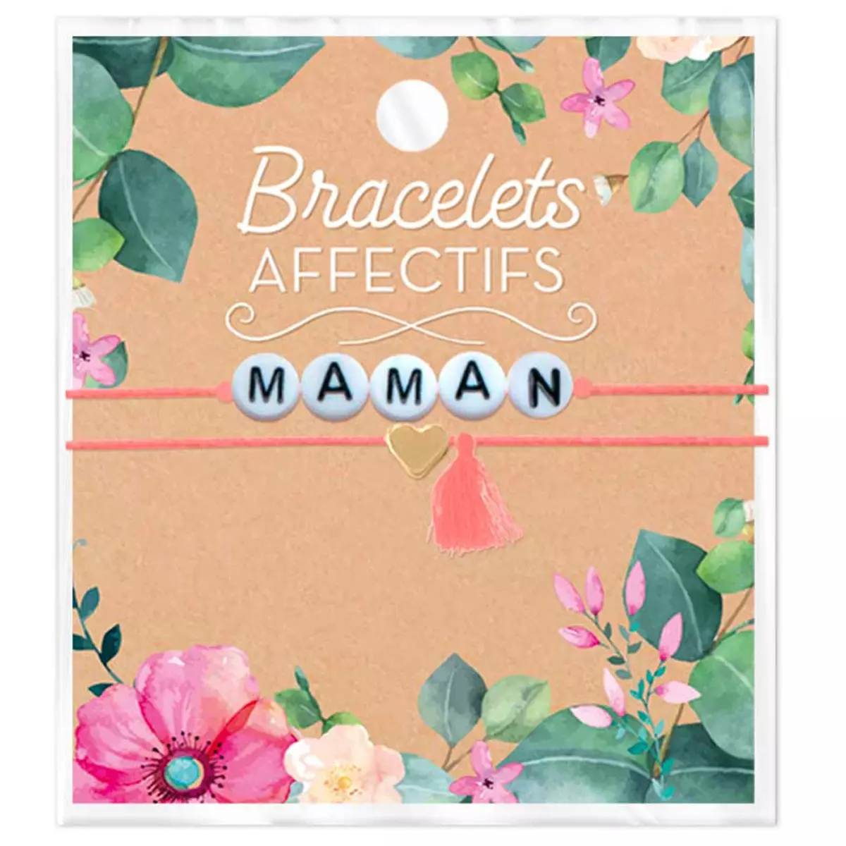 Les Trésors De Lily Bracelet Tendresse 'Maman' Perles 6 Mm [R3056]