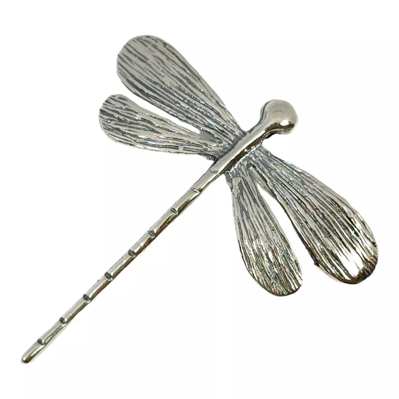 Les Trésors De Lily Broche Argent Artisanale 'Libellule' Argenté Vieilli 45x43 Mm [R9741]