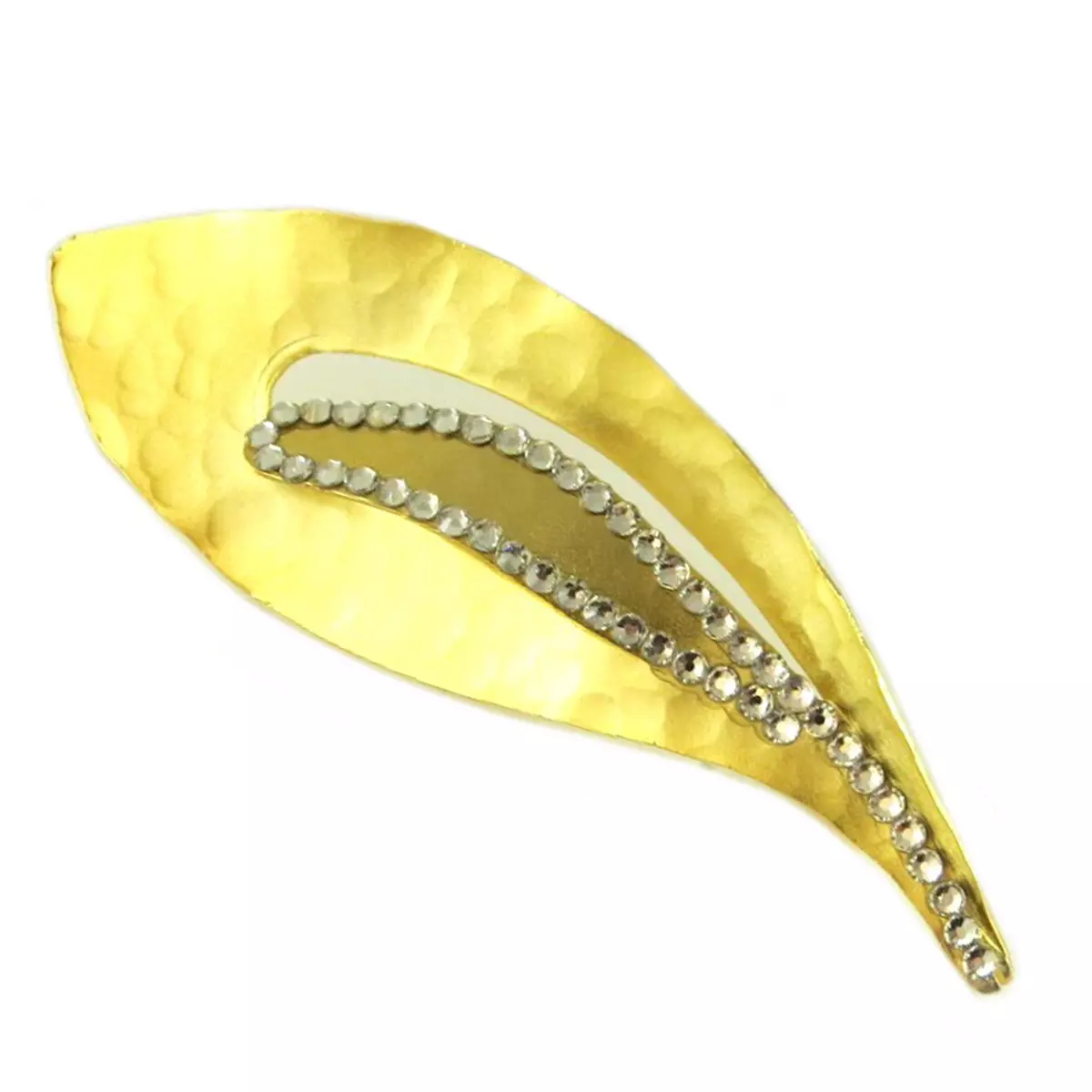 les trésors de lily Broche artisanale 'Athena' doré 65x20 mm [Q7843]