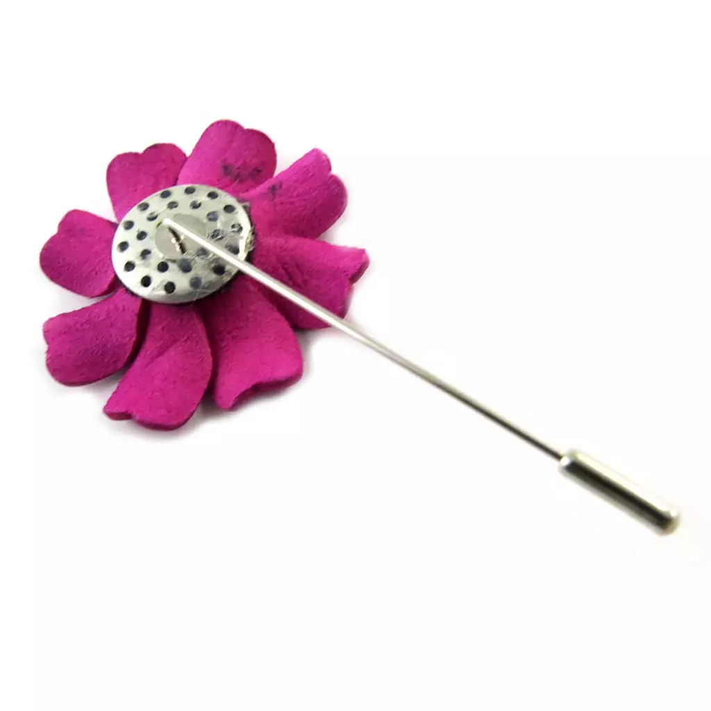 Les Trésors De Lily Broche Artisanale 'New Life' Rose (fait Main) [N9546]