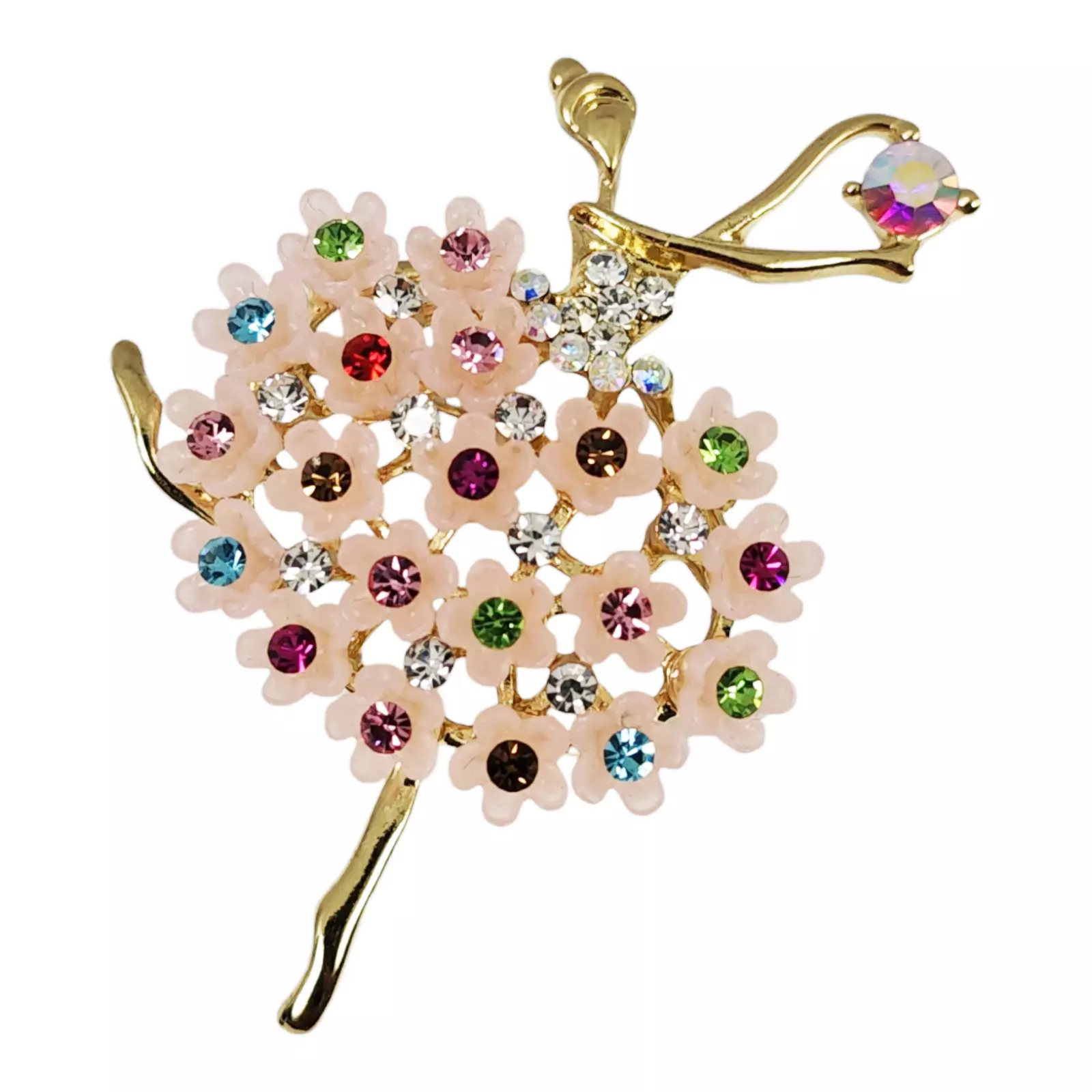 les trésors de lily Broche Créateur 'Ballerine' rose doré 55x35 mm [S1346]