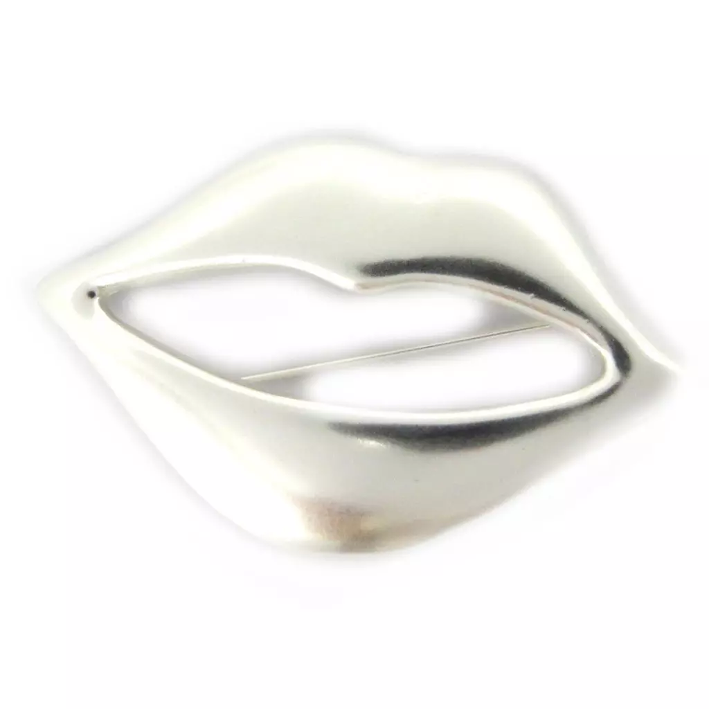 Les Trésors De Lily Broche Créateur 'Bisou' Argenté [L6743]