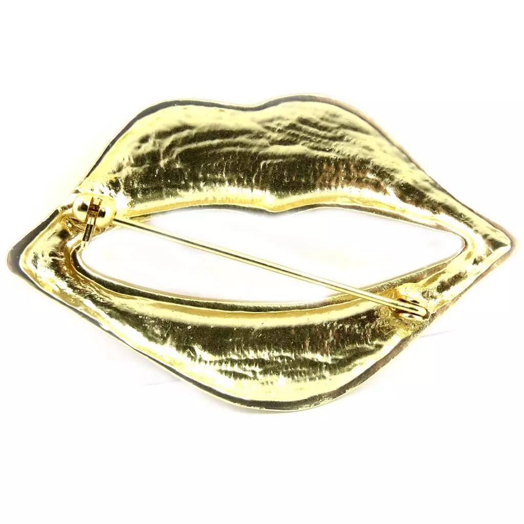 Les Trésors De Lily Broche Créateur 'Bisou' Doré [L6962]