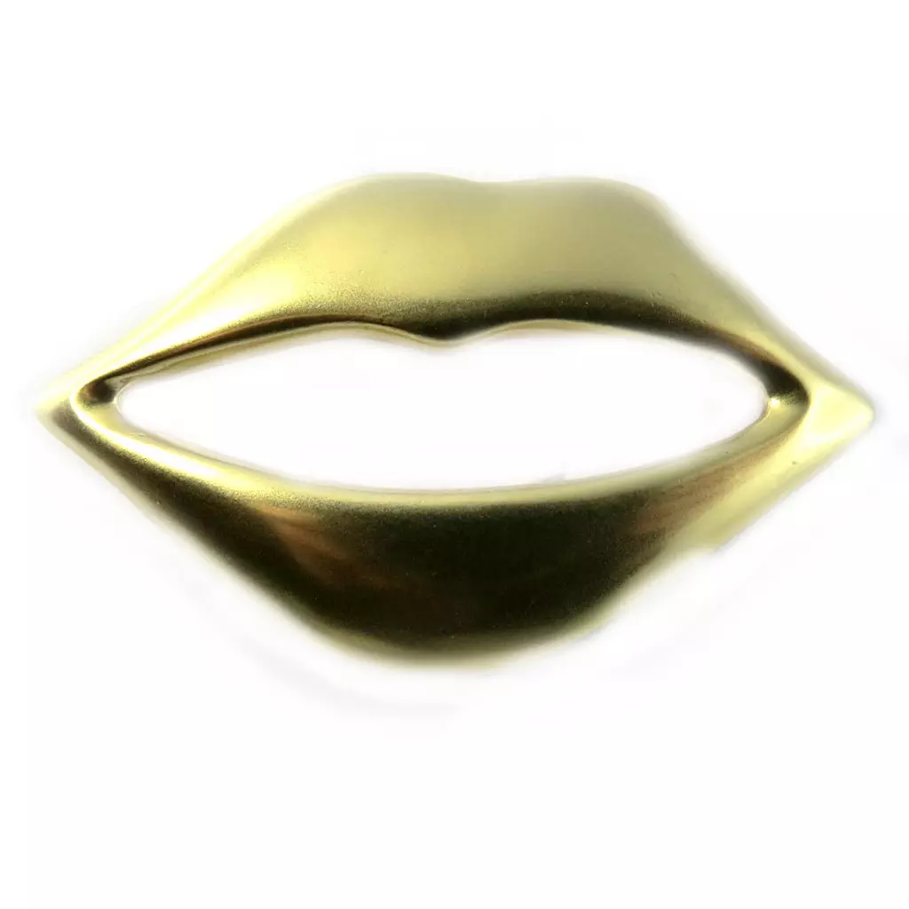 Les Trésors De Lily Broche Créateur 'Bisou' Doré [L6962]