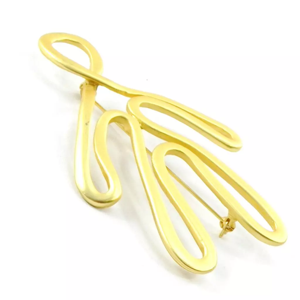 Les Trésors De Lily Broche Créateur 'Bonhomme' Doré [I5547]