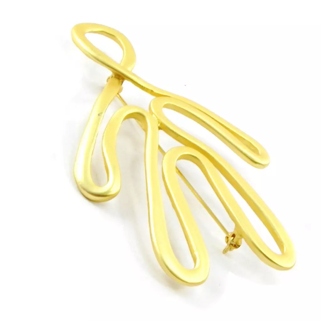 Les Trésors De Lily Broche Créateur 'Bonhomme' Doré [I5547]