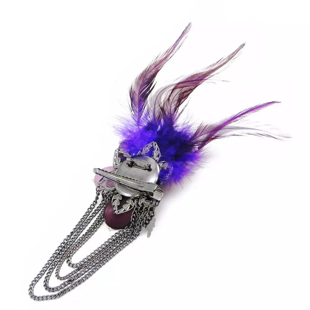 Les Trésors De Lily Broche Créateur 'Cheyennes' Violet [I4474]