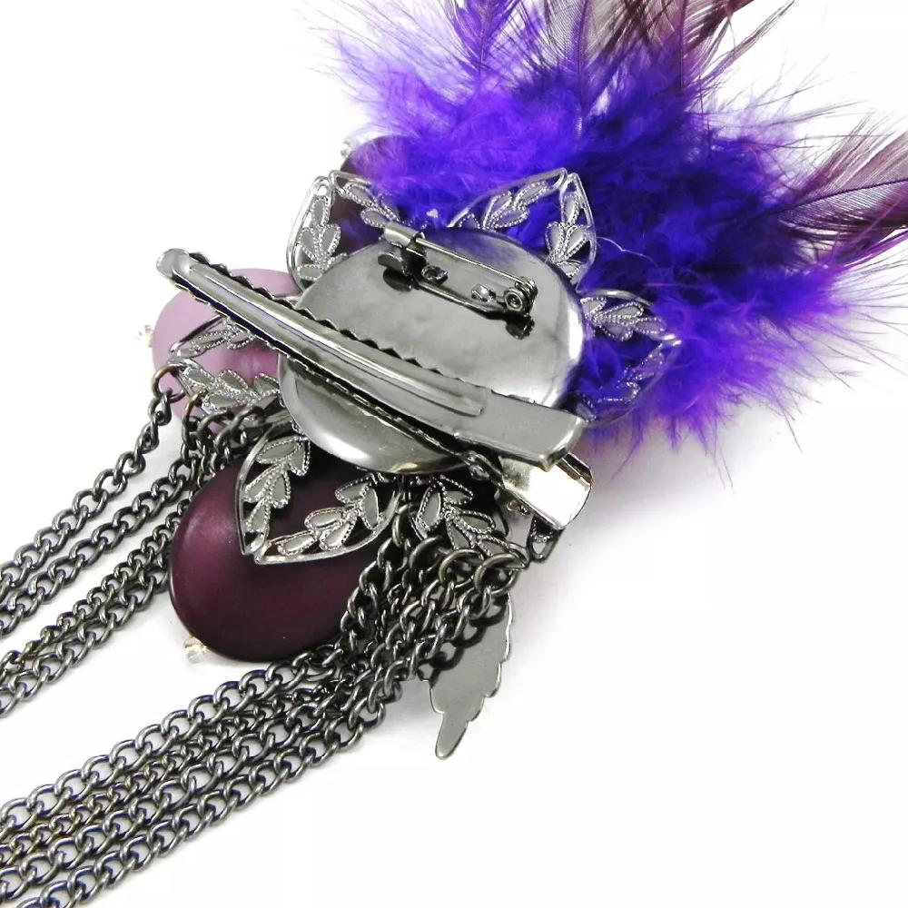 Les Trésors De Lily Broche Créateur 'Cheyennes' Violet [I4474]