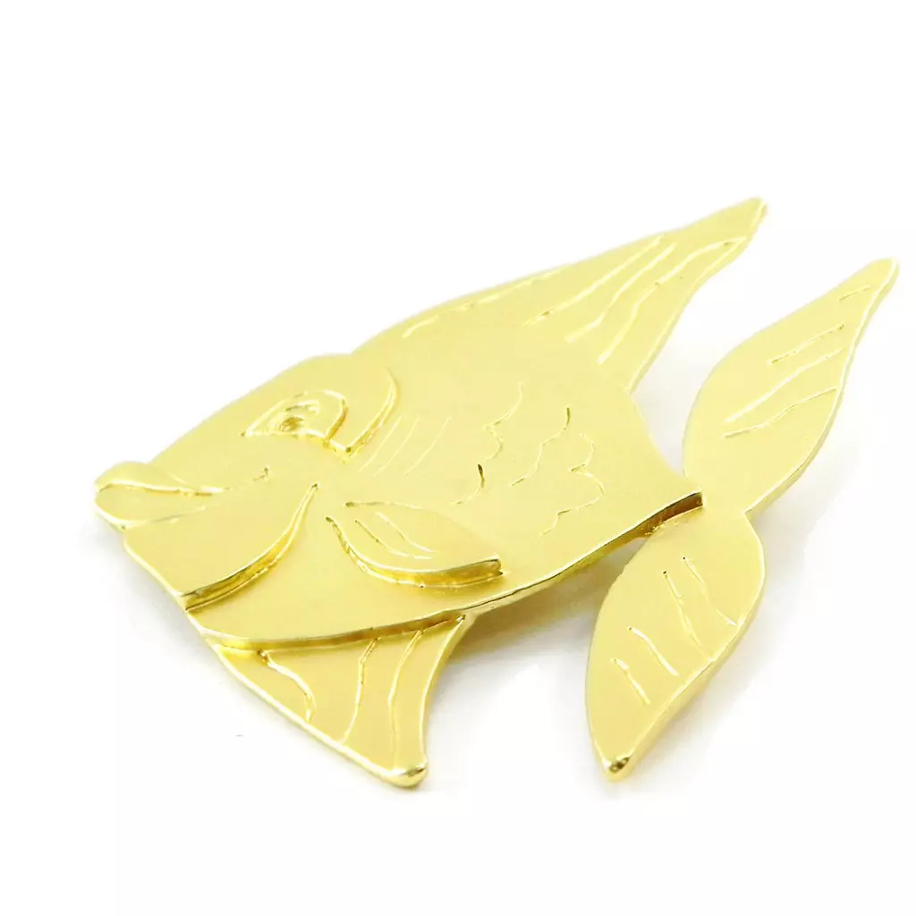 Les Trésors De Lily Broche Créateur 'Poisson' Doré [I5443]