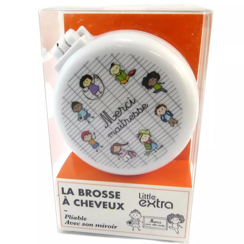 Les Trésors De Lily Brosse à Cheveux 'Merci Maîtresse' Beige 65x3 Cm [P1779]