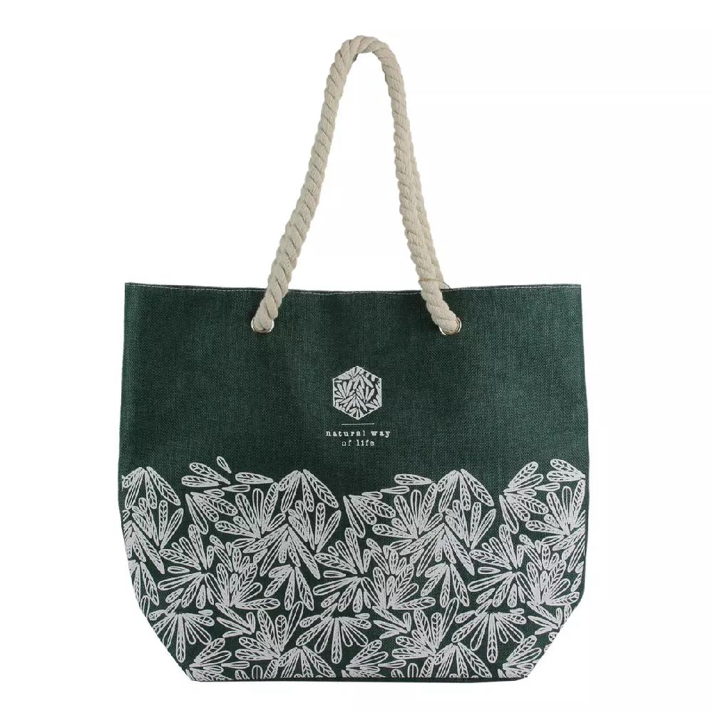 les trésors de lily Cabas de plage 'Jungle' vert (Natural way of life) 445x37x15 cm [Q4381]
