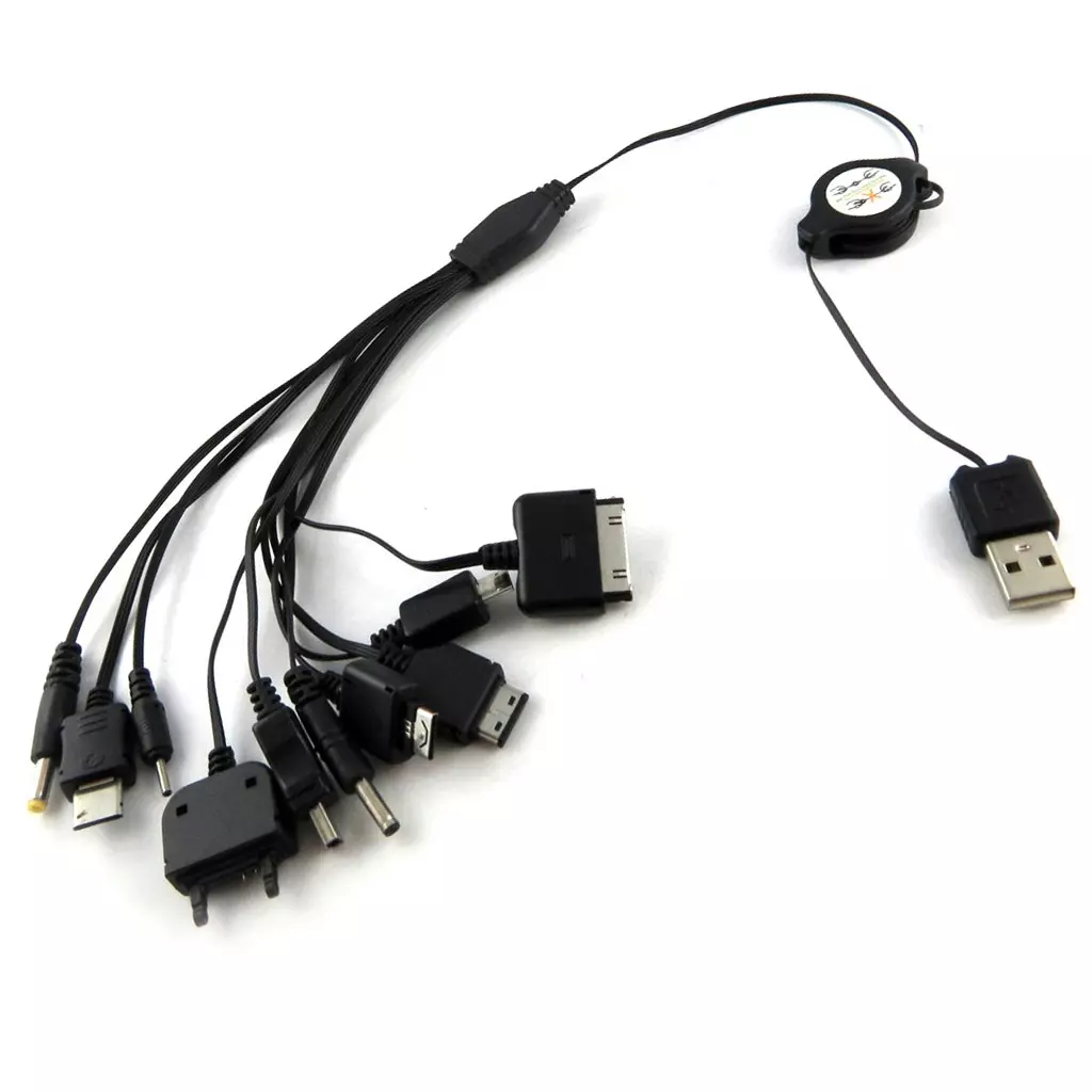 Les Trésors De Lily Cables USB 'Pieuvre 10 En 1' Noir [K9293]