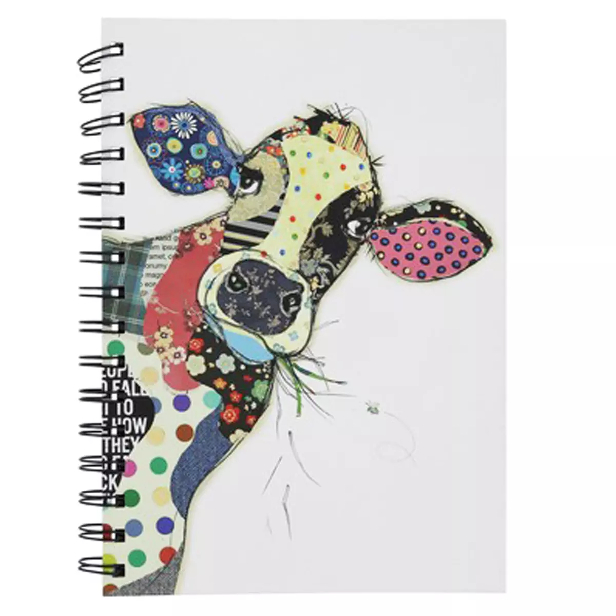 les trésors de lily Carnet à spirales A6 'Bug Art' multicolore (Vache Connie) 145x105x12 cm [Q2813]