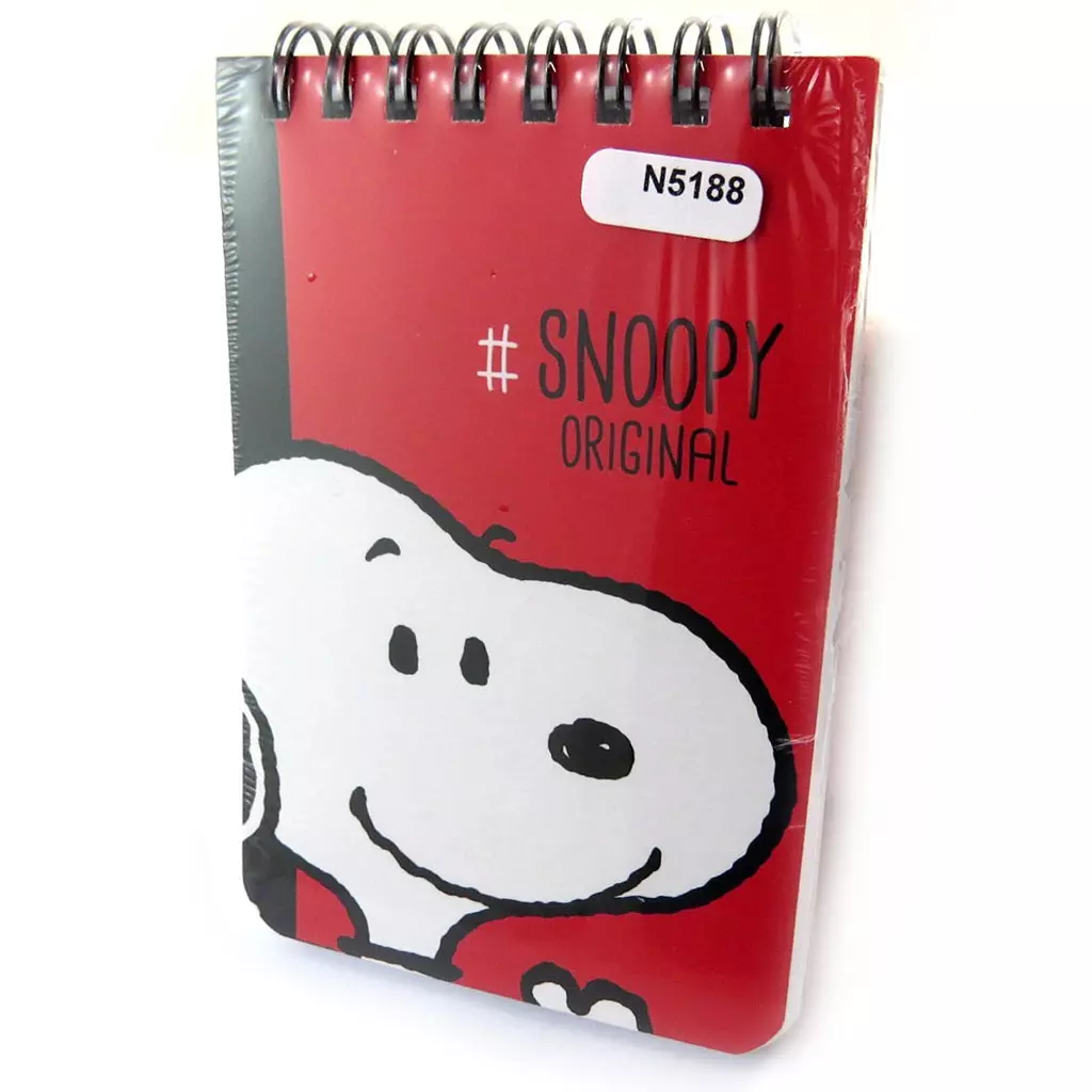 les trésors de lily Carnet A7 'Snoopy' rouge (Snoopy original) [N5188]