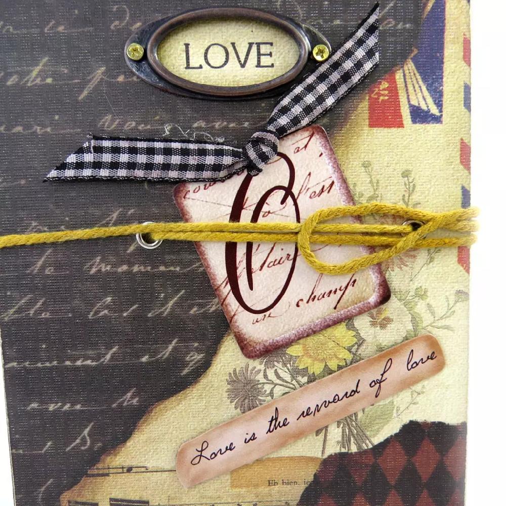 Les Trésors De Lily Carnet De Voyage 'Love' Vintage [M0858]