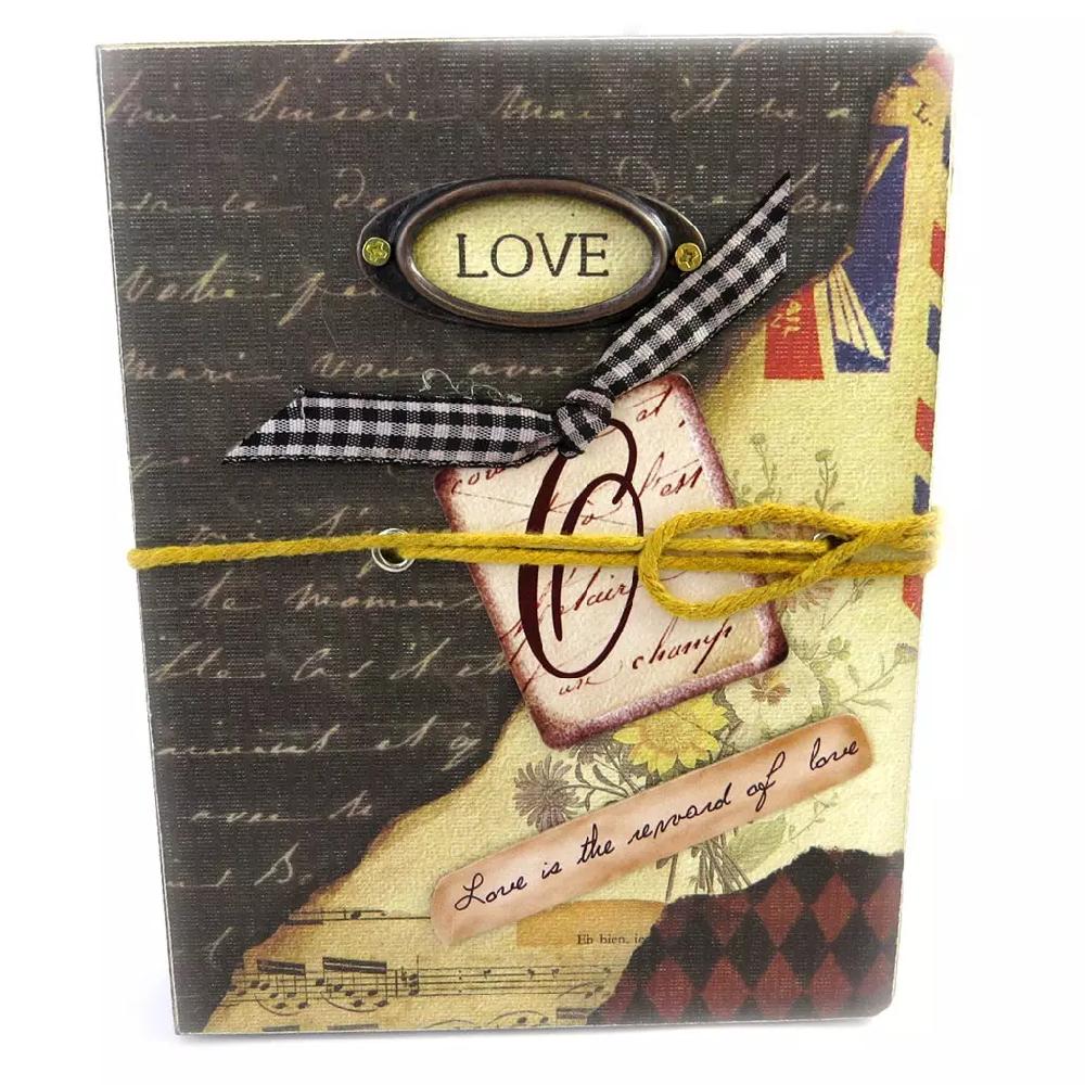 les trésors de lily Carnet de voyage 'Love' vintage [M0858]